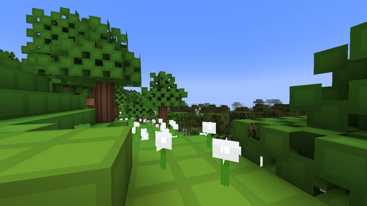 Minecraft flower forest with Rodrigo's Pack (8x8)