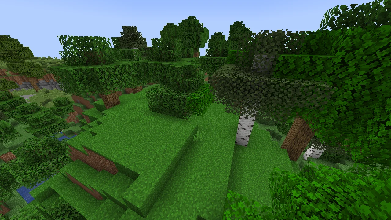 Minecraft birch forest