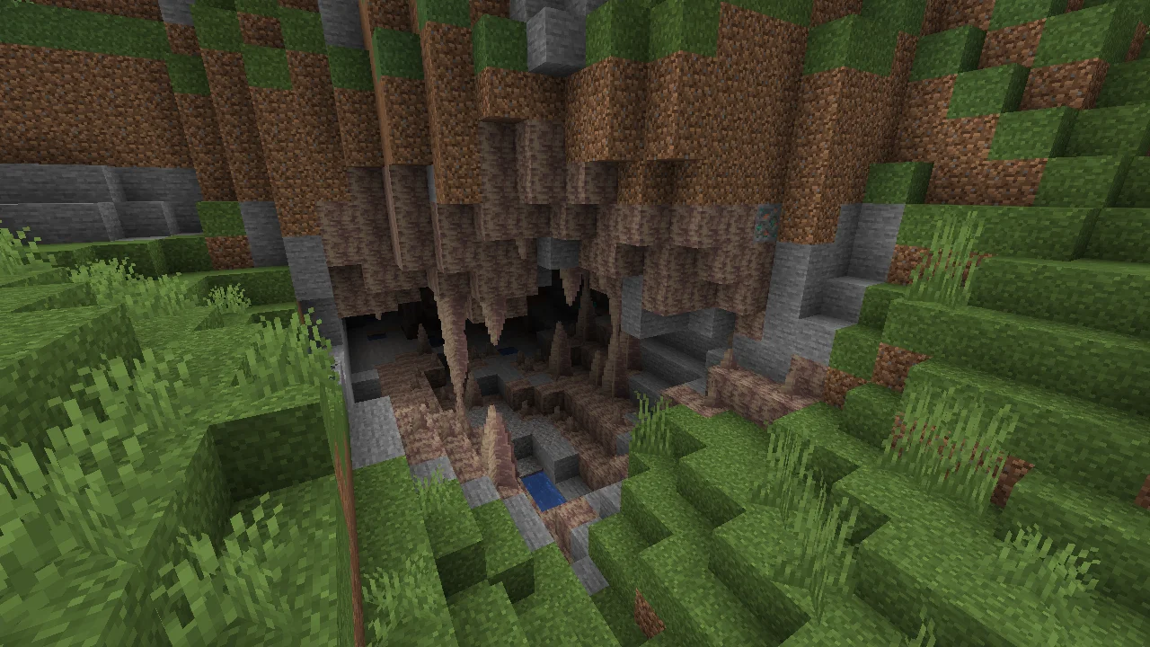 Minecraft dripstone cave