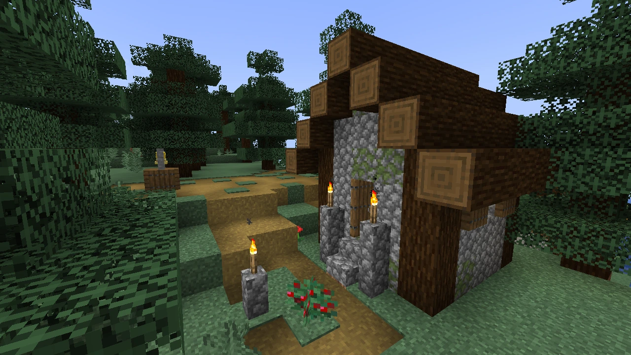 Minecraft Taiga Village houses