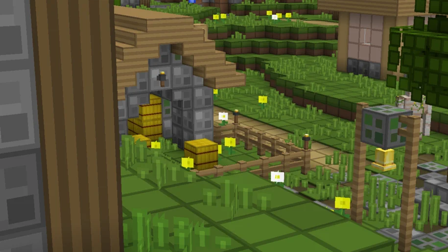 Minecraft village with oCd Pack Vanilla textures