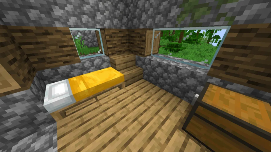 Interior of a Minecraft village house