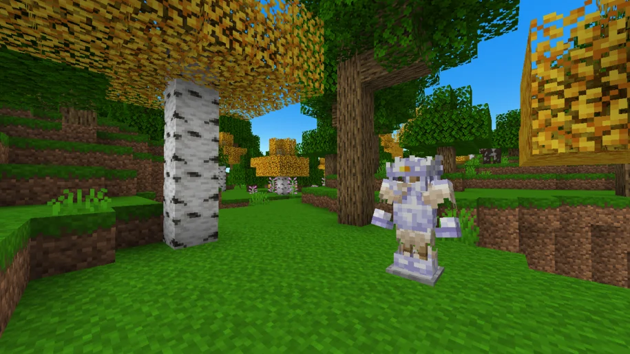Aether Majesty armor set with New Default+ Texture Pack