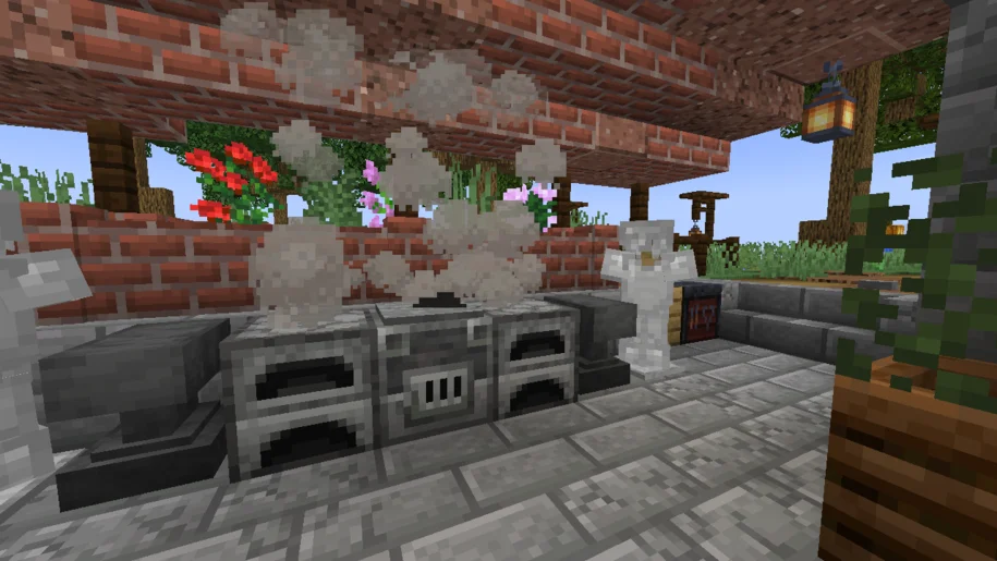 Minecraft furnaces, anvils, armor sets and a smoker