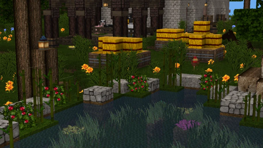 Pond in Minecraft with MeineKraft Fanmade 64x textures