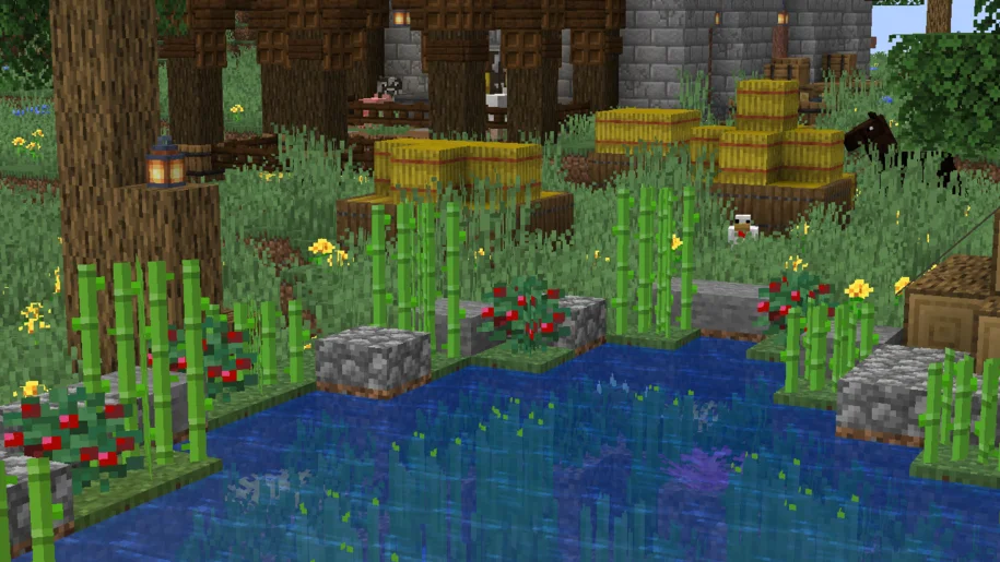 Pond in Minecraft