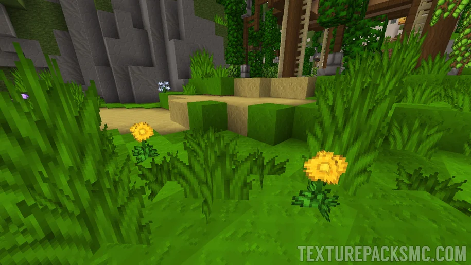 Foliage in Minecraft with Sapixcraft textures