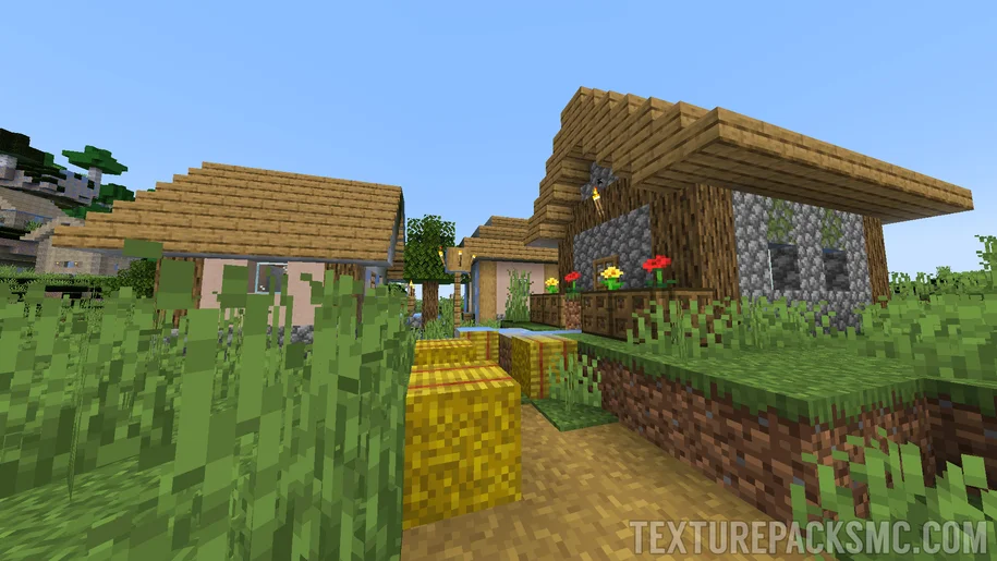 Minecraft village in a plains biome