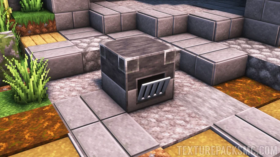 Blast furnace in Minecraft with Faithful 3D textures