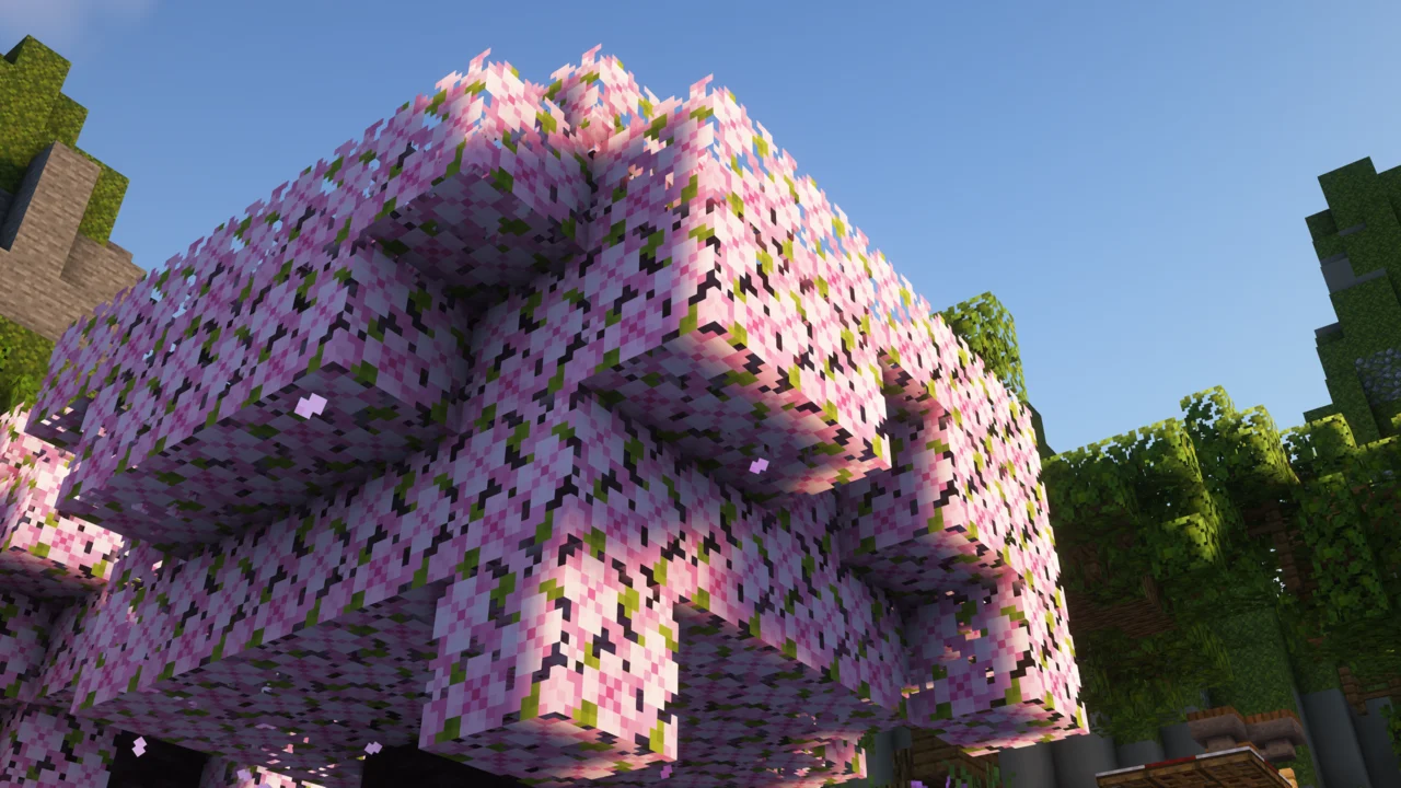 Cherry Blossom Tree in Minecraft