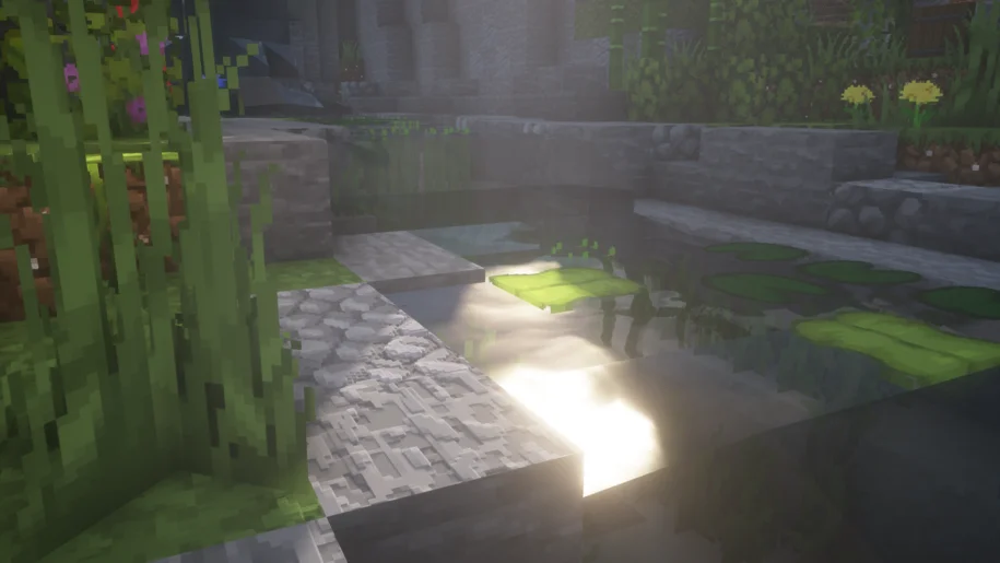 A river in Minecraft with Prime's HD Textures